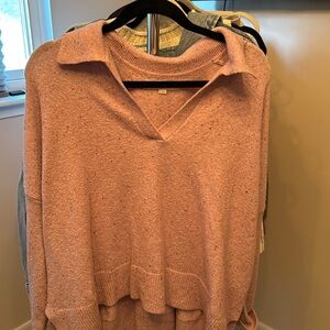 Loft purple V-neck sweater top